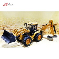 ماکت فلزی لودر و بیل مکانیکی فلزی بیل بکو BACK HOE LOADER MODEL 1704