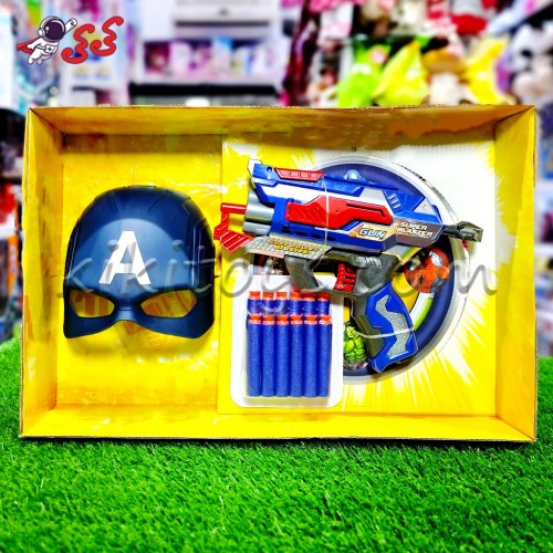 خرید اینترنتیاسلحه کاپیتان امریکا تیر اسفنجی اسباب بازی Captain America