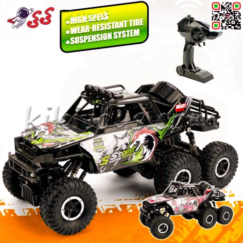 ماشین 6 چرخ کنترلی افرودی اسباب بازی ROCK CLIMBER 3688