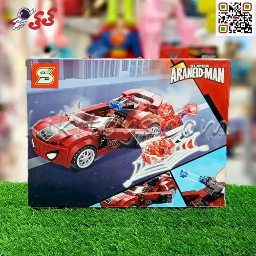 خرید ساختنی لگو ماشین قرمز مردعنکبوتی برند اس وای SY1354B | کی کی تویز