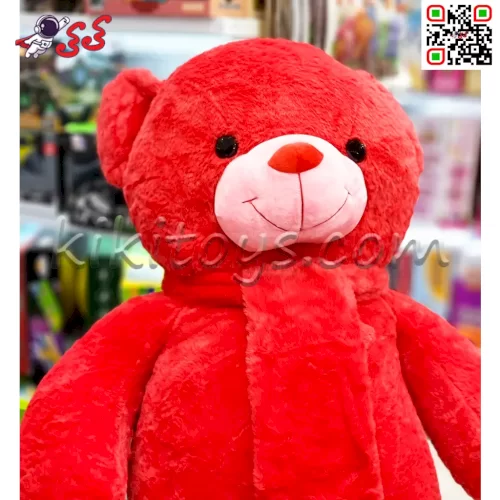 عروسک خرس قرمز ولنتاین متوسط 130 سانتی 005