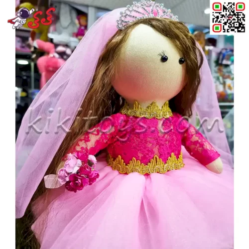 بهترین قیمت عروسک روسی عروس دست دوز  صورتی کی کی KIKI DOLLSی عرو