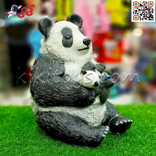 خرید اینترنتی فیگور حیوانات ماکت پاندا نشسته بزرگ نرم Panda X090