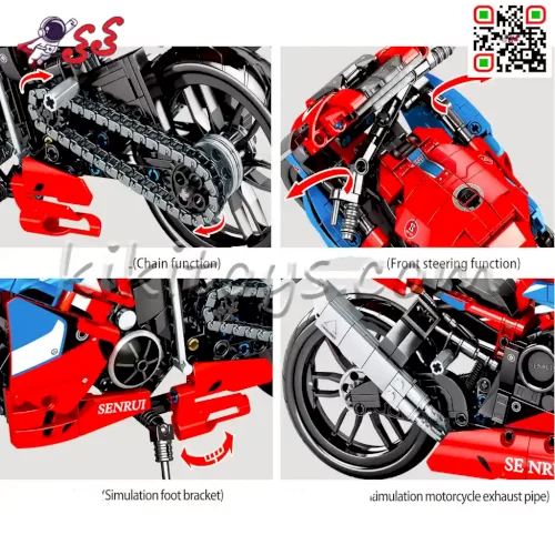 فروش لگو موتور هوندا Honda CBR برند سمبوبلاک SEMBO BLOCK 701808