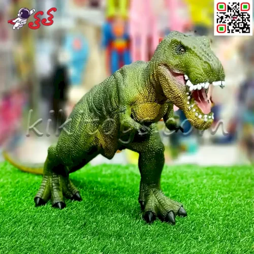 خرید اینترنتی فیگور دایناسور تیرکس سبز نرم Tyrannosaurus 149