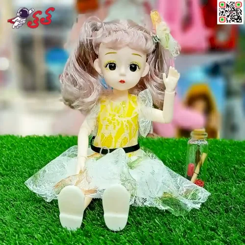 خرید اینترنتی عروسک باربی مفصلی لباس دوبندی Barbi