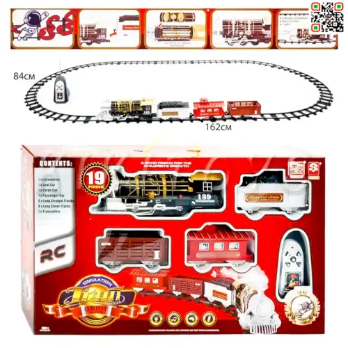 فروش انلاین اسباب بازی قطار کلاسیک متوسط کنترلی دودزا CLASSIC TRAIN 3054