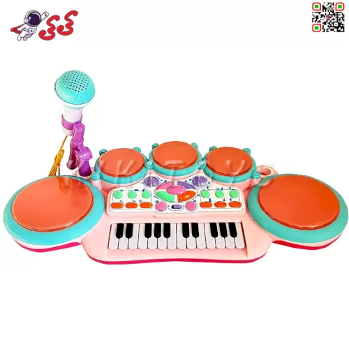 فروش انلاین اسباب بازی پیانو و درام شارژی با میکروفون Drums Piano 7010B