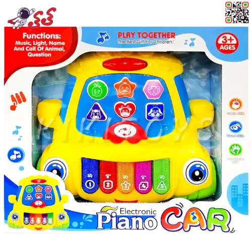 ارگ  اسباب بازی موزیکال کودک طرح ماشین Piano Car 132