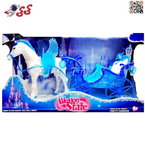 اسباب بازی کالسکه و اسب بالدار راهرو WUSION STATE Cinderella