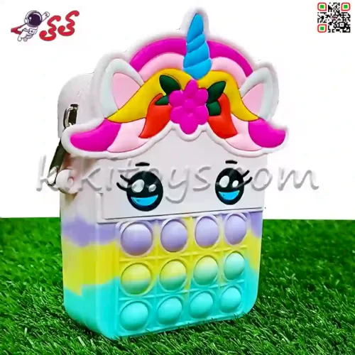 پاپت کیفی اسب تک شاخ رنگی  MSQ112