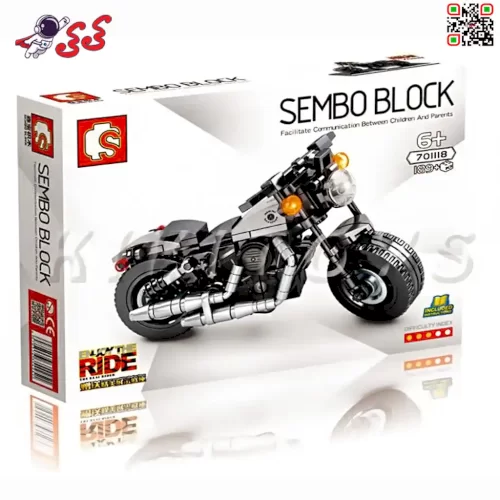 لگو ماکت موتور هارلی دیویدسون برند اس وای SEMBO BLOCK 701118