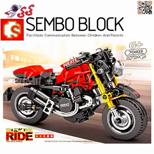 لگو ماکت موتورسیکلت دوکاتی Ducati برند اس وای SEMBO BLOCK 701103