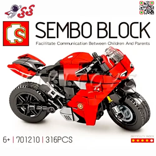 لگو ماکت موتورسیکلت دوکاتی Ducati برند اس وای SEMBO BLOCK 701210