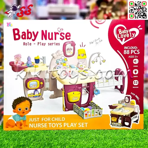 میز و تخت پرستاری و دکتری عروسک اسباب بازی Baby Nurse Set HL 3