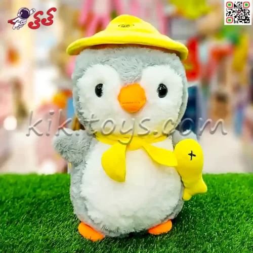 سایت خرید عروسک پولیشی پنگوئن کلاه رنگی 25 سانت اسباب بازی Plush toys