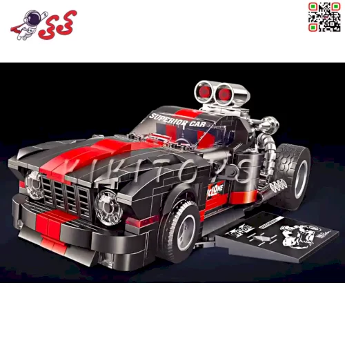 لگو تکنیک ماشین درگ مسابقه فول تقویت برند دکول BRICK COOL KC006