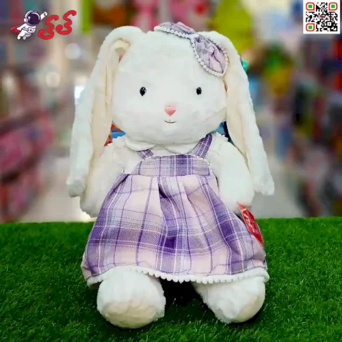 عکس عروسک پولیشی خرگوش لباس سارافونی اسباب بازی Rabbit plush doll