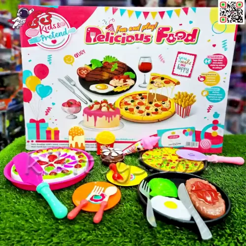 قیمت ست فست فود پیتزا و کیک اسباب بازی Delicious food