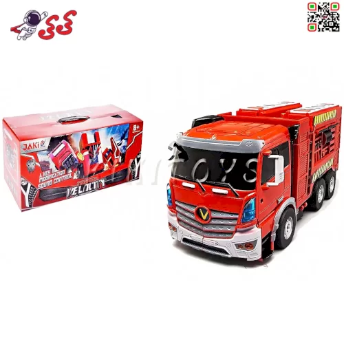 عکس کامیون کنترلی آتشنشانی تبدیل شونده اسباب بازی JAKI JIA QI TROOPERS VELOCITY