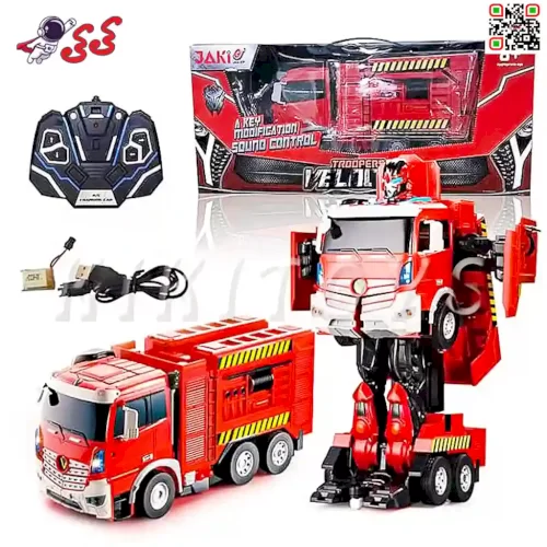 سایت خرید کامیون کنترلی ترنسفورمرز آتشنشانی اسباب بازی JAKI JIA QI TROOPERS VELOCITY