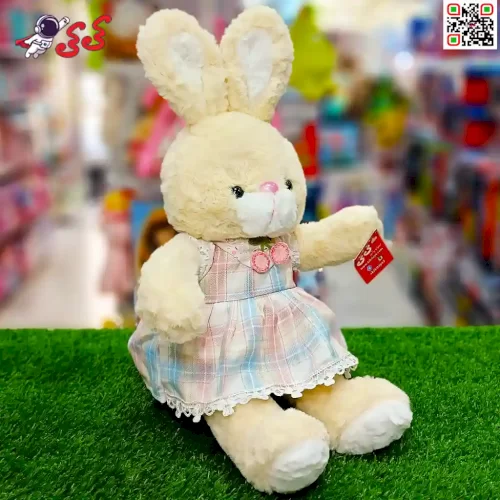 عروسک پولیشی خرگوش لباس راه راه  اسباب بازی Rabbit plush doll