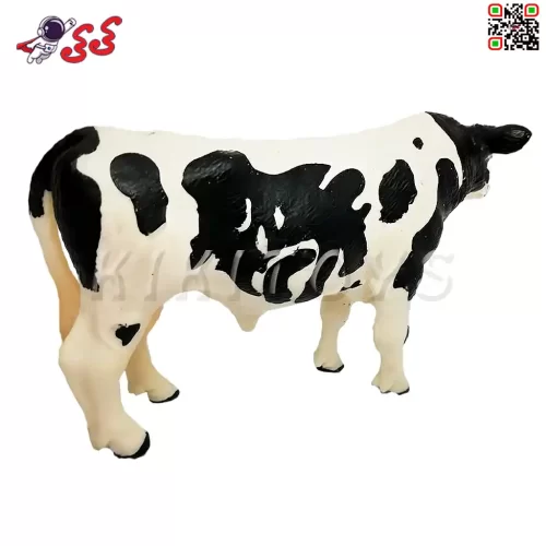سایت خرید فیگور حیوانات ماکت گاو نر سیاه و سفید figure of cow 336