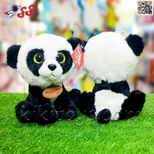 عروسک پاندا نشسته چشم تیله ای اسباب بازی Panda polish doll 60120