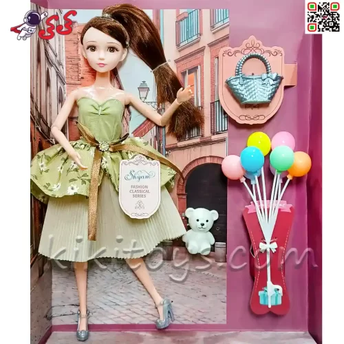 قیمت عروسک باربی مفصلی با خرس و بادکنک رنگین کمان اسباب بازی Barbi Shyam 630