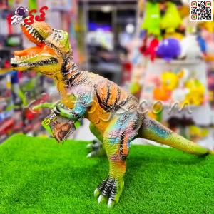 اسباب بازی پسرانه دایناسور تیرکس موزیکال گوشتی بزرگ سبز Tyrannosaurus