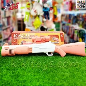 سایت خرید اینترنتی تفنگ حباب ساز اسباب بازی برقی بزرگ صورتی  BUBBLE GUN P049