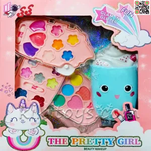لوازم آرایشی و میکاپ اسباب بازی دخترانه مدل بستنی Make-up PRETTY GIRL 2602