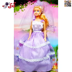 عروسک باربی عروس لباس بنفش اسباب بازی Barbi DEFA LUCY 8065