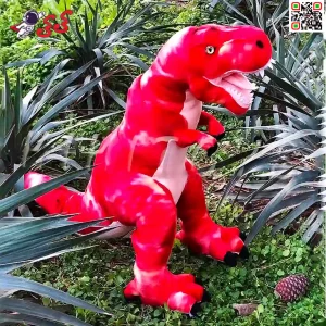 دایناسور تیرکس پولیشی قرمز اورجینال اسباب بازی Tyrannosaurus Dinosaur 15211