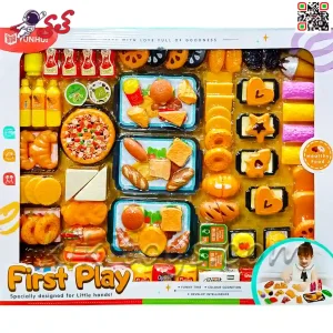 فست فود و پیتزا و ساندویچ و شیرینی اسباب بازی Delicious Food Toy 8127