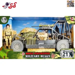 ماکت جیپ نظامی صحرایی 77022 برند ام اند سی MILITARY M C TOY