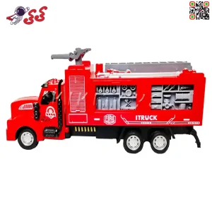 قیمت و مشخصات اسباب بازی کامیون فلزی آتشنشانی Metal fire truck 4566