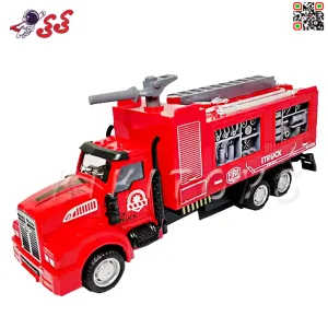 اسباب بازی کامیون فلزی آتشنشانی Metal fire truck 4566