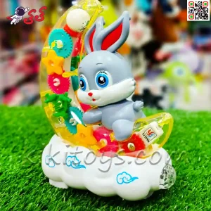 قیمت و مشخصات اسباب بازی خرگوش موزیکال و حرکتی چرخ دنده ای کودک YJ3043