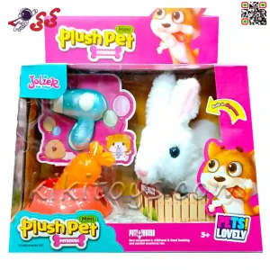 خرگوش رباتی اسباب بازی راهرو با هویچ Plush Rabbit Pet MC1049
