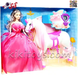قیمت اسباب بازی باربی پرنسس لباس صورتی با اسب Barbie