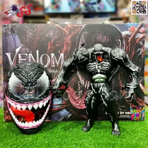 اکشن فیگور ونوم اسباب بازی با ماسک VENOM