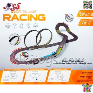 مشخصات و خرید اسباب بازی ریسینگ کنترلی برقی دو حلقه RACING TRACK jj342