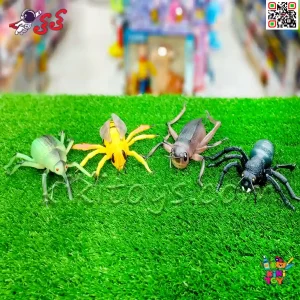 فیگور حیوانات و حشرات و خزندگان اسباب بازی بزرگ 4 عددی ANIMAL MODEL 2851