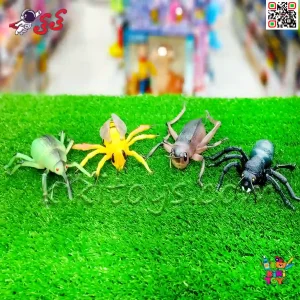 عکس و مشخصات فیگور حیوانات و حشرات و خزندگان اسباب بازی بزرگ 4 عددی ANIMAL MODEL 2851