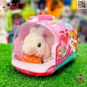 قیمت خرگوش رباتی اسباب بازی راهرو با خانه همراه و قابل حمل PLUSH PET MC1061