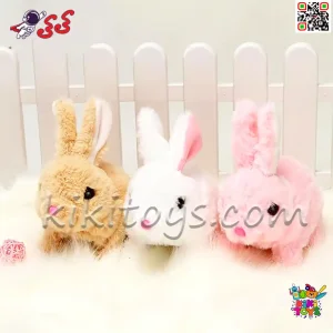 خرگوش رباتی اسباب بازی راهرو با خانه همراه و قابل حمل PLUSH PET MC1061