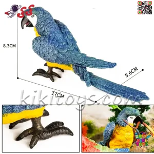 مشخصات فیگور حیوانات ماکت طوطی ماکائو آبی طلایی 2594 Fiqure Parrot Macaw
