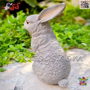 قیمت و خرید فیگور حیوانات ماکت خرگوش خاکستری اسباب بازی نرم و گوشتی بزرگ Fiquer of Rabbit﻿﻿ 589