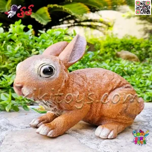 سفارش اینترنتی فیگور حیوانات ماکت خرگوش قهوه ای اسباب بازی نرم و گوشتی بزرگ Fiquer of Rabbit﻿﻿ 589